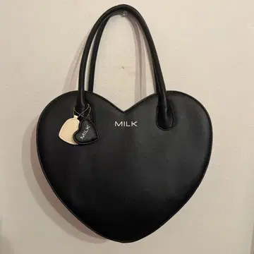 MILK 하트백 하트 모양 가방 블랙 블랙