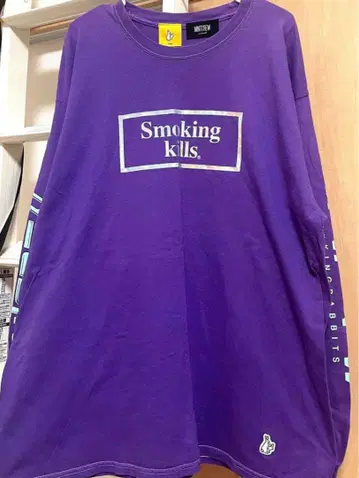 MINICREW Smoking kills 긴팔 티셔츠