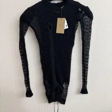 38 검정 블랙 망사 니트