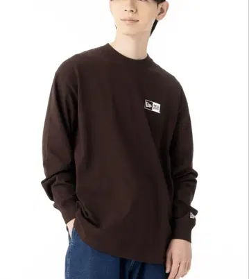 뉴에라 롱 T 오버 사이즈 ONSPOTZ 별주 브라운 완판 색상