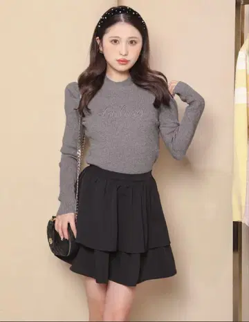 darich Darling 퍼프숄 니트탑