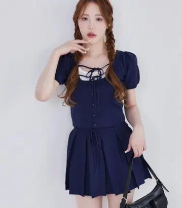 NICE CLAUP 레이어드 스타일 셋업 네이비