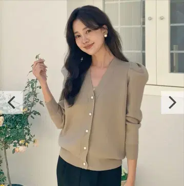 벌스데이 바쉬 Birthdaybush 퍼프 니트 가디건