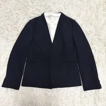 로페피크닉 노카라 자켓 네이비 40