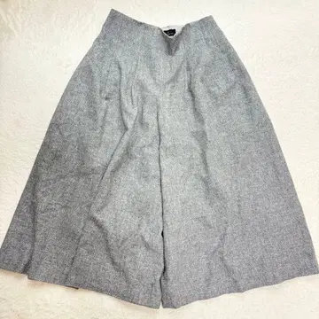레킵 요시에 이나바 울 와이드 팬츠 트위드 그레이 M~L