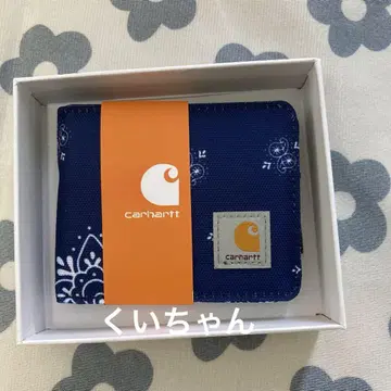 carhartt 네이비 꽃무늬 접이식 지갑