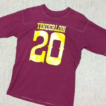 TENDERLOIN 20 버건디 티셔츠