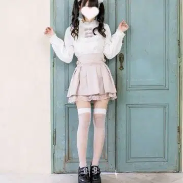 모에냐 콜라보 핑크 리본 블라우스 LIZLISA 앙크루즈