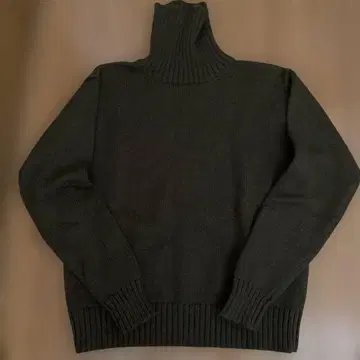 Paul Smith 하이넥 스웨터 M 울 100% 모스그린