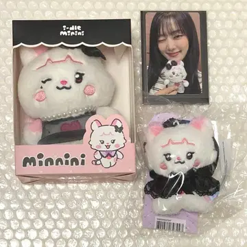 i-dle minini 민니 봉제 인형 키링 민니 트레이딩 카드