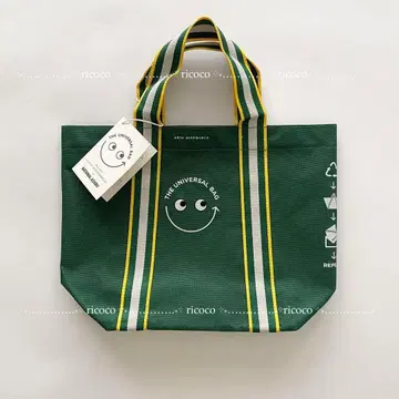 새상품 안야 힌드마치 유니버셜 백 미니 내셔널 린넨 에코백