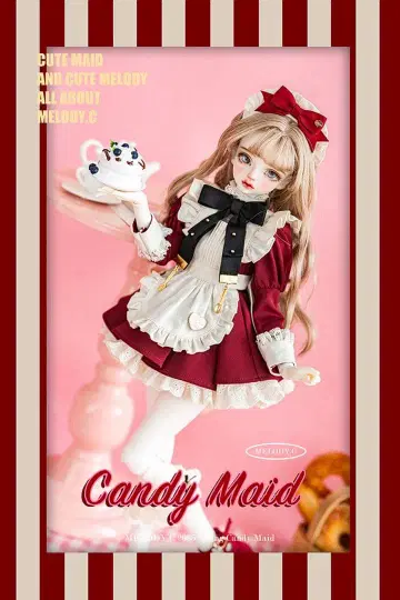 Melody.c Candy Maid 원피스 세트 MDD 인형 의류