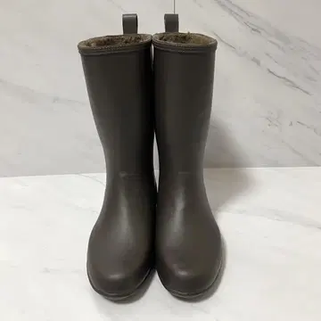 시바타 공업 브라운 레인부츠 러버부츠 속기모 S 사이즈 22cm