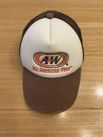 A &W 메쉬 캡 브라운 정품