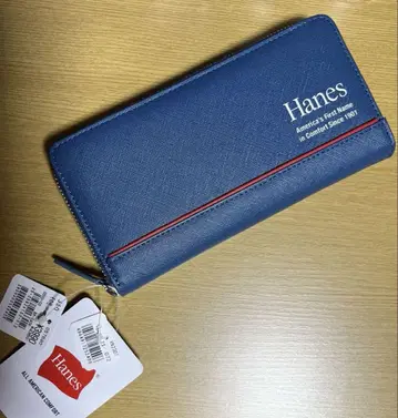 [ 새상품 ] Hanes 헤인즈 라운드 지퍼 장지갑 프린트 로고