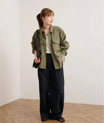 FRAMeWORK 밀리터리 자켓 아우터 BDU 셔츠 카키