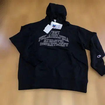 Champion 블랙 후드티 M