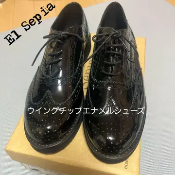 [ 새상품 ] El Sepia * 윙팁 에나멜 신발 어반 리서치