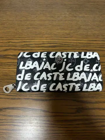 로고 디자인 장지갑 오렌지 내부