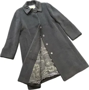 해롯 Harrods 롱 코트 블랙 M 알파카 100% 일본제