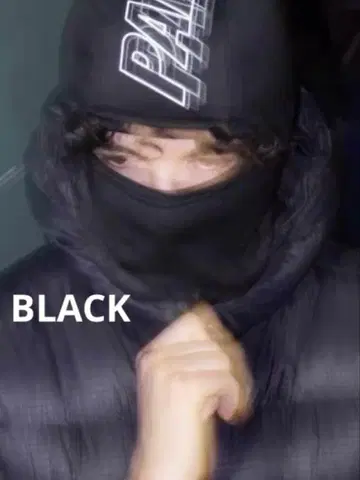 Palace 발라클라바 비니 니트 모자 블랙