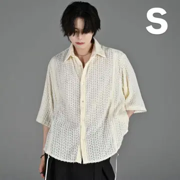 ADRER 25ss 루즈 실루엣 레이스/시어 셔츠