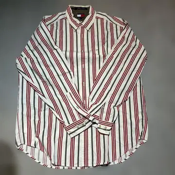 TOMMY HILFIGER 스트라이프 긴팔 셔츠 M