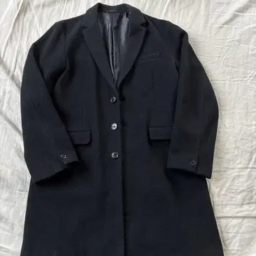 BROWNY STANDARD 블랙 체스터 코트 L 심플