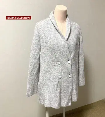 DAMA COLLECTION 알파카 혼방 숄카라 가디건 M