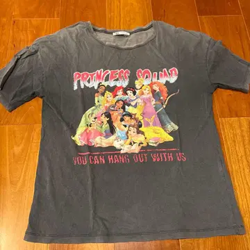 디즈니 프린세스 반팔 티셔츠