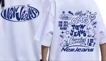 Newjeans NJZ 토끼 티셔츠 L 사이즈