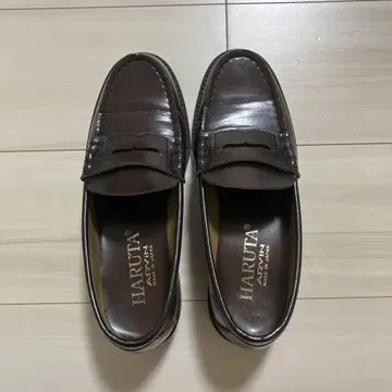 HARUTA 브라운 로퍼