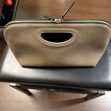 핸들 부착 지퍼식 백 2색 세트
