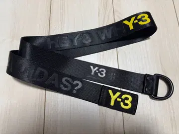 Y-3 블랙 벨트