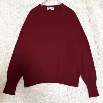 Ballantyne 캐시미어 100 V넥 니트 구형 택 70s 80s