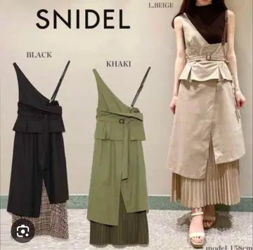 SNIDEL 카키 3way 트렌치 원피스 사이즈 0