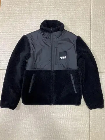 PUMA 플리스 자켓 블랙 S 사이즈 남성용
