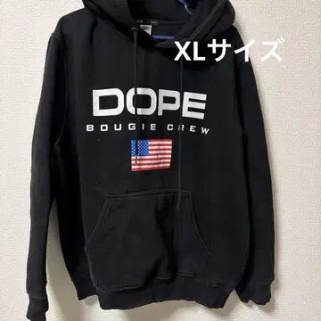 DOPE 블랙 후드티 XL
