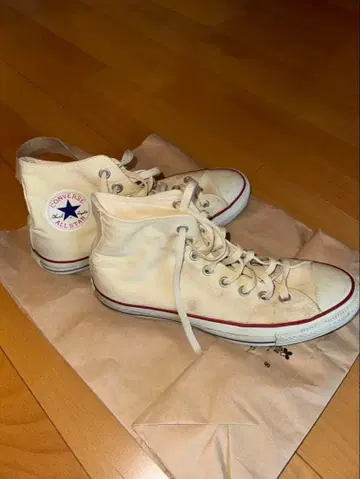 Converse 화이트 하이컷 스니커즈