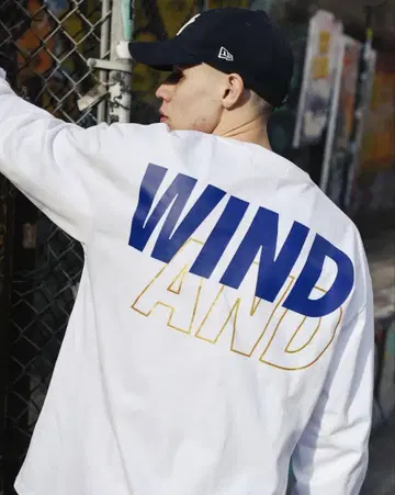 WIND AND SEA 윈드앤씨 긴팔 티셔츠 빅 로고 기무라 타쿠야