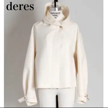 deres switch neck feather short coat