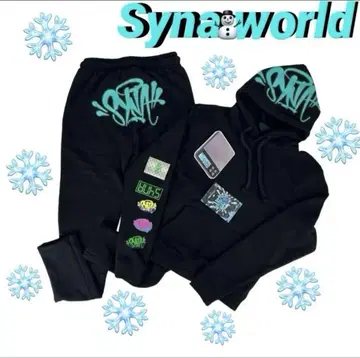 ( S 사이즈 ) synaworld 블랙 & 에메랄드 그린
