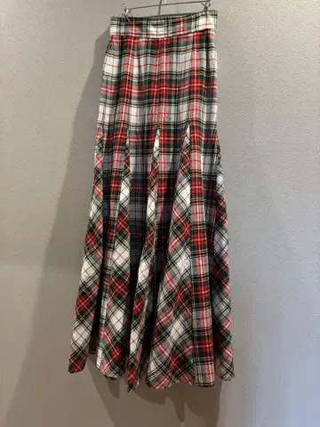 MADE IN FRANCE 빈티지 맥시 스커트 체크
