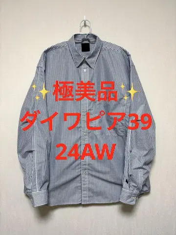 컨디션 최상 다이와피어39 테크 레귤러 카라 셔츠 M 사이즈 24AW