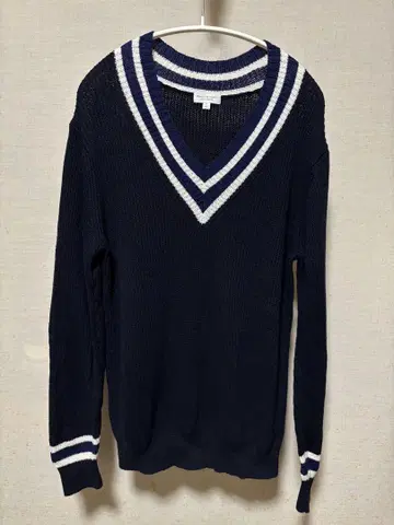 [ BEAUTY&YOUTH ] 코튼 V넥 크리켓 니트 S 사이즈