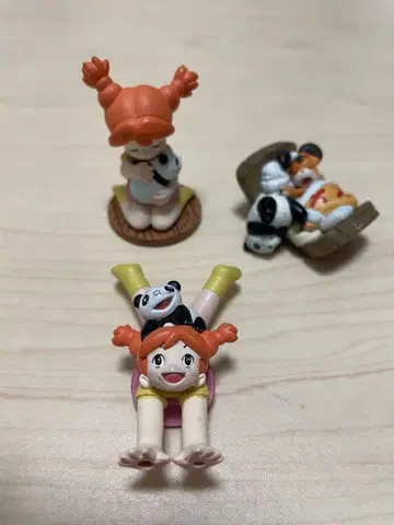 [ 팬더코팬더 ] 미야자키 애니메이션 피규어 3체 세트