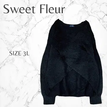 스위트풀르 빅 사이즈 캐주얼 크로스 니트 3L 시마무라