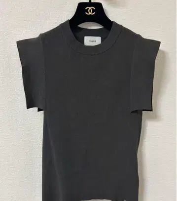 clane SQUARE SLEEVE KNIT TOPS