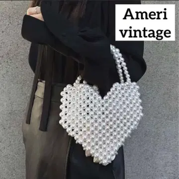 Ameri vintage HEART LADY PEARL BAG
