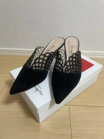 긴자 카네마츠 25cm 스웨이드 뮬